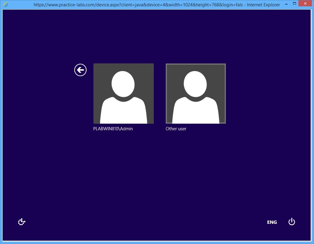 Practice Labs screenshot.